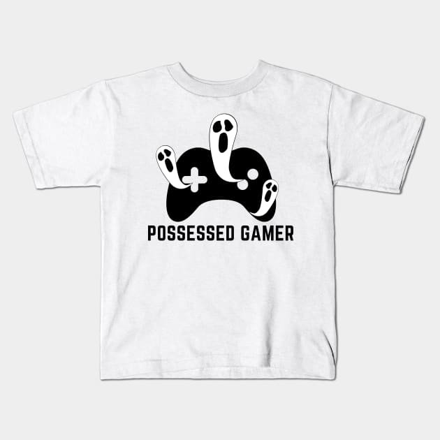 Possessed Gamer- a funny gaming addict design Kids T-Shirt by C-Dogg